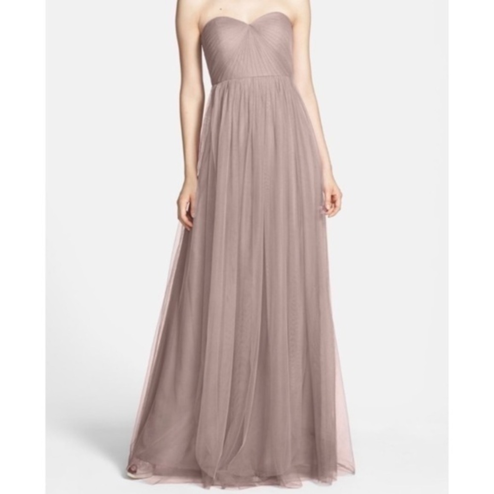 ✅ Jenny Yoo Dress Annabelle Convertible Maxi in Mauve Pink